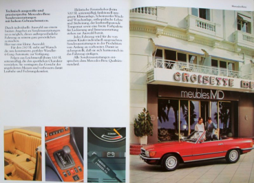 Mercedes-Benz 280 SL - 500 SL Modelprogram 1982 Carbrochure (4475)